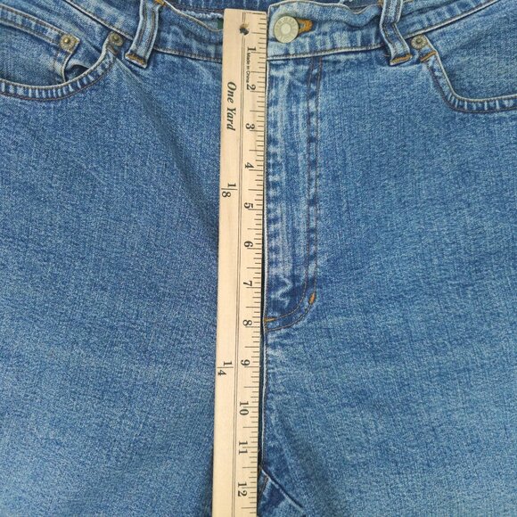 Lauren Jeans Ralph Lauren Crop Denim Womens Size 12 HIgh Rise Stretch Capri - Picture 4 of 16